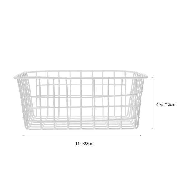 Freezer Storage Basket Fruit Vegetable Refrigerator Organizer Deep Container Food Bin Partition Baskets Kitchen Snack Containers 6
