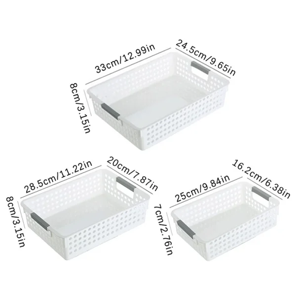 Household Hollow Out Storage Basket For Miscellaneous Toys And Cosmetics Desktop Minimalist Plastic Storage Basket 6