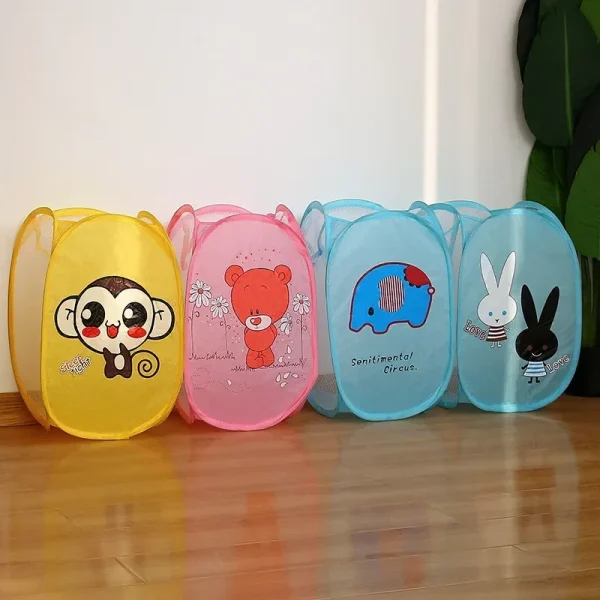 Sorting Basket Toy Storage Basket Folding Clothes Laundry Basket Children Kids Toys Sundries Home Storage Organize 2
