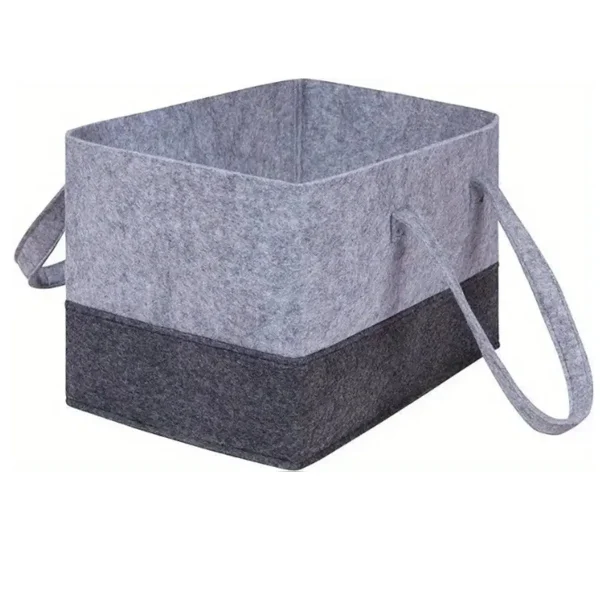 Felt tote bag double color large capacity storage bag carry-on shopping bag dirty clothes basket one 6