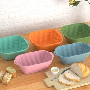 Silicone Bread Basket Baking Dessert Oval Dough Bread Proofing Baskets Collapsible Storage Fermentation Sourdough Basket Kitchen 1
