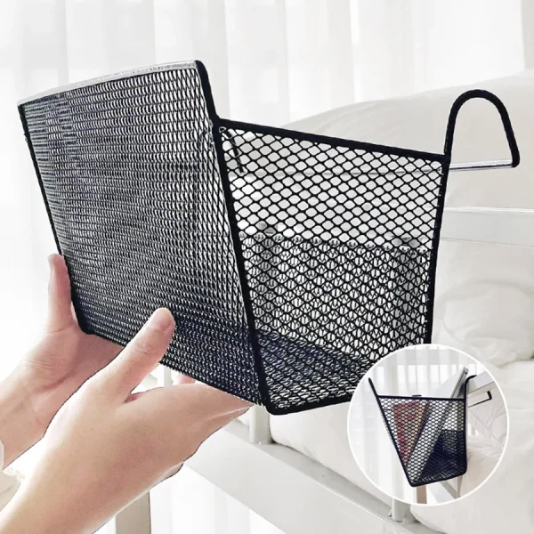 Hanging Basket Bed Bedside Organizer Storage Wall Dorm Bunk Cabinet Door The Over Loft Room Pocket Rack Magazine Dormitory Rail. 3
