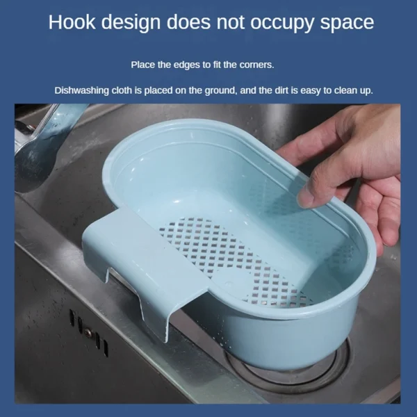 1/2/3PCSMulti-functional Vegetables Fruits Washing Hanging Drainer Rack Kitchen Sink Food Garbage Can Kitchen Sink Drain Basket 4