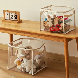 Transparent Children's Toy Storage Basket Large Size Toy Storage Bag Large Capacity Household Multifunctional Storage Basket 1
