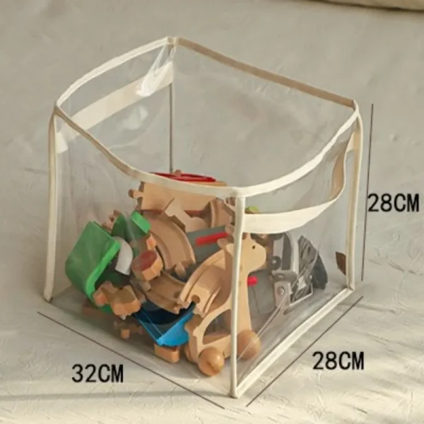Transparent Children's Toy Storage Basket Large Size Toy Storage Bag Large Capacity Household Multifunctional Storage Basket 4