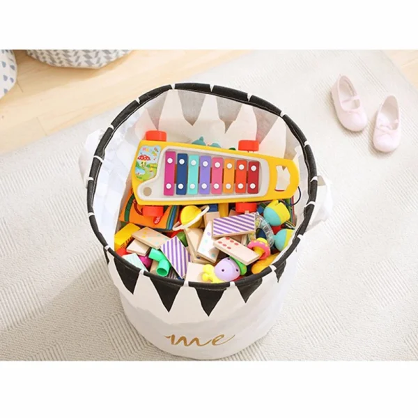 2023 Waterproof Dirty Barrel Folding Toy Creative Clothes Basket Bra Necktie Socks Storage Box Bag Bins Organizer Laundry Basket 4
