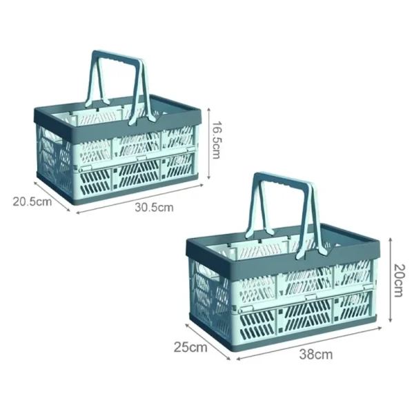 Folding storage basket Storage Basket Large Foldable Storage Box with Handle for Kitchen, Living Room, and Desktop Organization 6