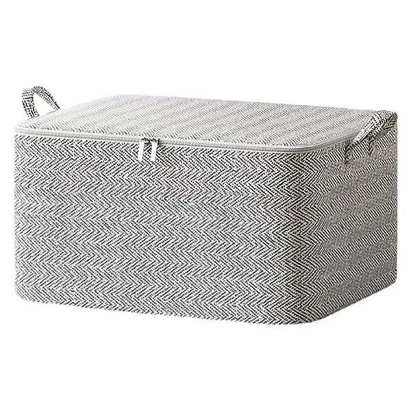 Non-Woven Zippers Storage Bag Moving Quilt Storage Basket Travel Large-Capacity Clothing Storage Bag Reusable 1