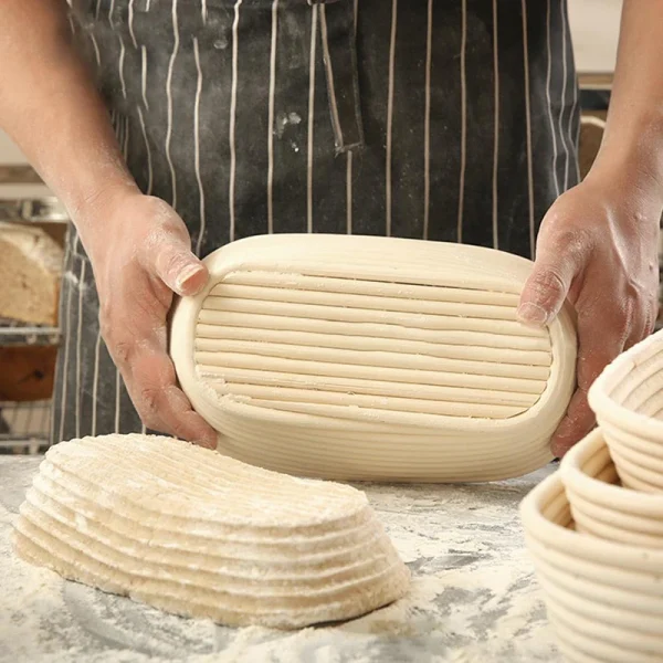 Bread Proofing Basket Banneton Set or Bread Tools Optional Natural Rattan Basket Dough Fermentation Bread Basket Baking Utensils 5