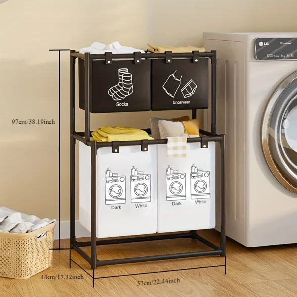 Foldable dirty laundry basket Large household dirty laundry basket storage bag drawer Clothing storage laundry sorting box 5