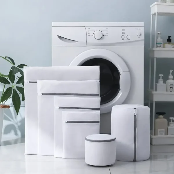 Mesh Laundry Bags For Blouse Polyester Laundry Clothes Wash Bags Washing Machines Dirty Laundrys Basket Underwear Sock Bra Bag 1