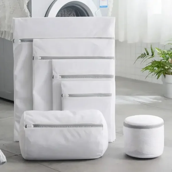 Mesh Laundry Bags For Blouse Polyester Laundry Clothes Wash Bags Washing Machines Dirty Laundrys Basket Underwear Sock Bra Bag 2
