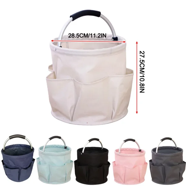 2025 1PC Portable Storage Basket, Shopping Basket, Foldable Garden Tool Basket, Outdoor Picnic Basket, Beach Bag, Washing Bag 2
