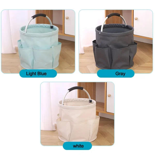 2025 1PC Portable Storage Basket, Shopping Basket, Foldable Garden Tool Basket, Outdoor Picnic Basket, Beach Bag, Washing Bag 4