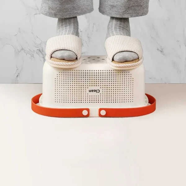 Portable Storage Bath Basket Storage Basket Bathroom Wash Bath Basket Hollow Dirty Clothes Basket Plastic Bath Basket 6