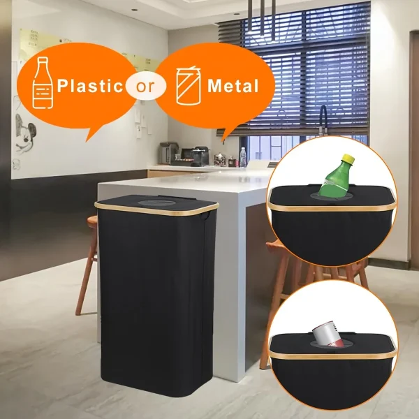 Empty Bottle Storage Basket Wastewater Bottle Collection Bag Folding Storage Bag for Bottle Organizer Recyclable Bottle Tote Bag 3