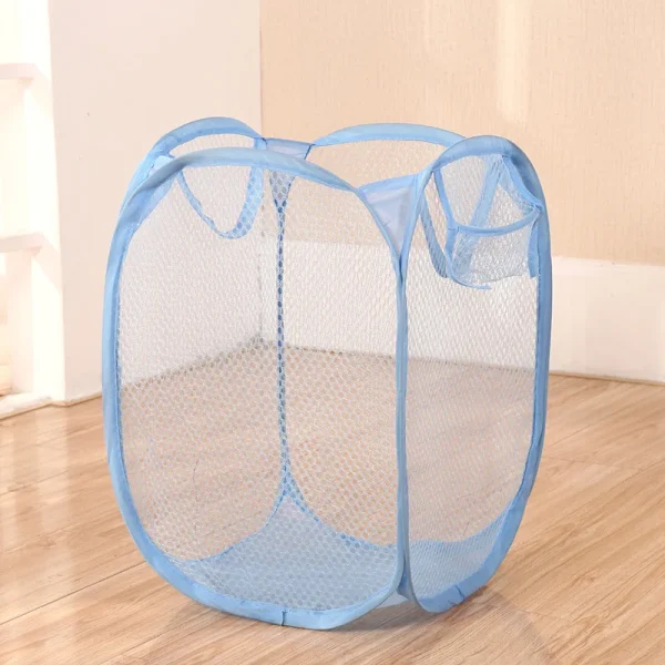 Collapsible Pop-up Mesh Laundry Basket Portable Clothes Hamper for Easy Washing and Storage of Dirty Clothes Socks Toys Sundries 3