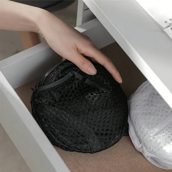 Collapsible Pop-up Mesh Laundry Basket Portable Clothes Hamper for Easy Washing and Storage of Dirty Clothes Socks Toys Sundries 4