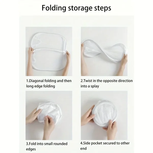 Collapsible Pop-up Mesh Laundry Basket Portable Clothes Hamper for Easy Washing and Storage of Dirty Clothes Socks Toys Sundries 5