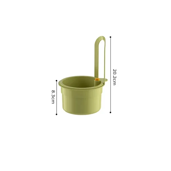 2IN1 Sink Drain Basket Faucet Hanging Filter Bag Adjustable Automatic Dumping Basket Sink Sponge Rack Kitchen Waste Collector 6