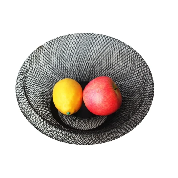 Fruit Bowl Wrought Vegetable Storage Basket Container Kitchen Counter 2