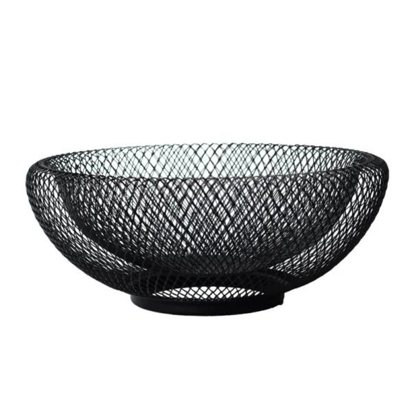 Fruit Bowl Wrought Vegetable Storage Basket Container Kitchen Counter 4
