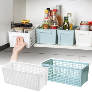 Household Storage Basket Classic Modern Organization Basket Bottom Non-Slip Easy To Disassemble Suitable For Kitchen Ba'Troom 1
