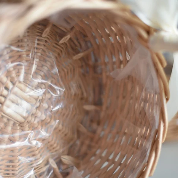 Woven Flower Basket Rattan Storage Basket Flower Girl Hand Basket Handmade Flower Basket For Home Wedding Decor 6