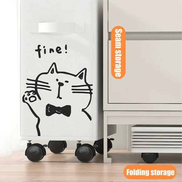 Office Under Desk Utility Cart Effortless Organization Space Saving Storage Basket Suitable for Household Living Room 3