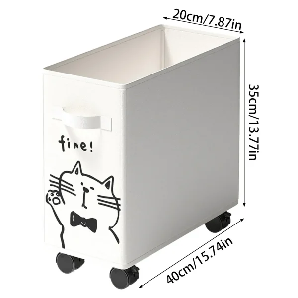 Office Under Desk Utility Cart Effortless Organization Space Saving Storage Basket Suitable for Household Living Room 6