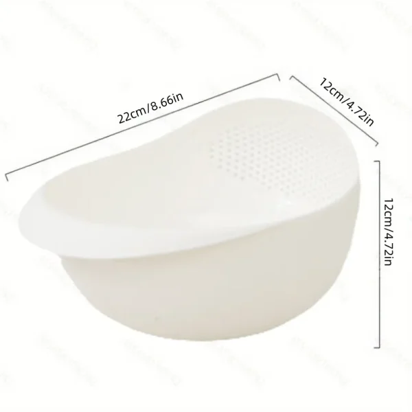 1 Piece of Rice Drainage Basket Rice Filter Fruit and Vegetable Drainage Sieve Kitchen Supplies Small Tools Multi-purpose 6