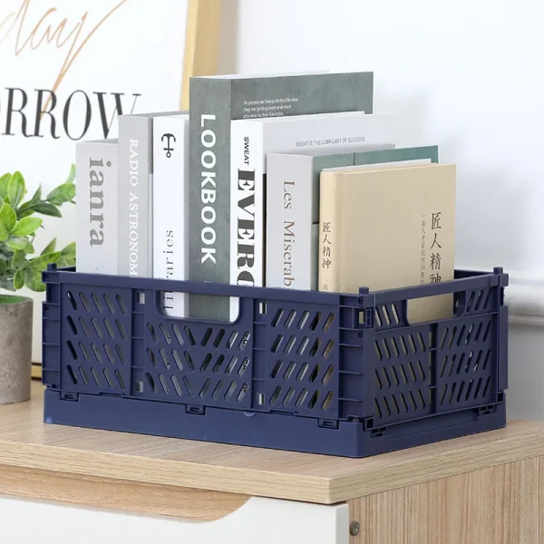 Foldable Storage Basket Wardrobe Organizer Box Kitchen Bathroom Accessories Gadgets For Clothes Toy Spices Condiments Vegetables 4