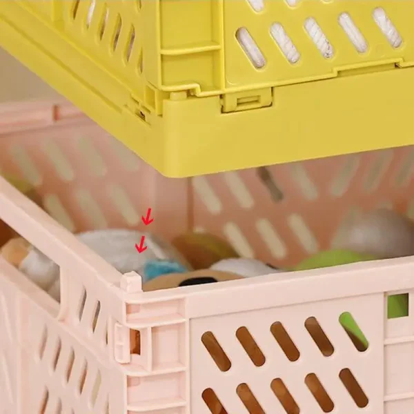 Foldable Storage Basket Wardrobe Organizer Box Kitchen Bathroom Accessories Gadgets For Clothes Toy Spices Condiments Vegetables 6