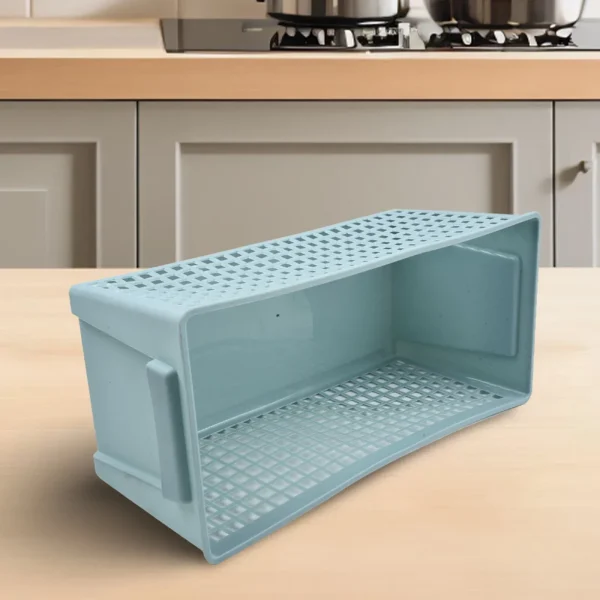 High Quality Living Room Home Storage Basket Storage Box Bathroom Desktop Storage Basket Green Hollow Out Rectangular 1