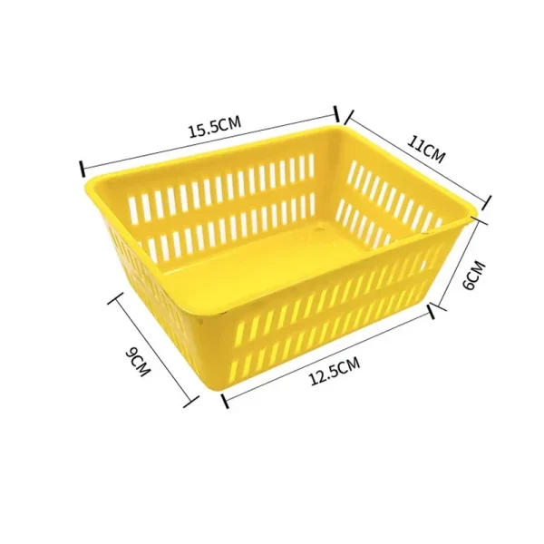 10Pack Mini Storage Baskets, Colorful Organizer Trays,Small Desk Caddy for Stationery,Suitable for Home,Office,School,Drawer Use 6