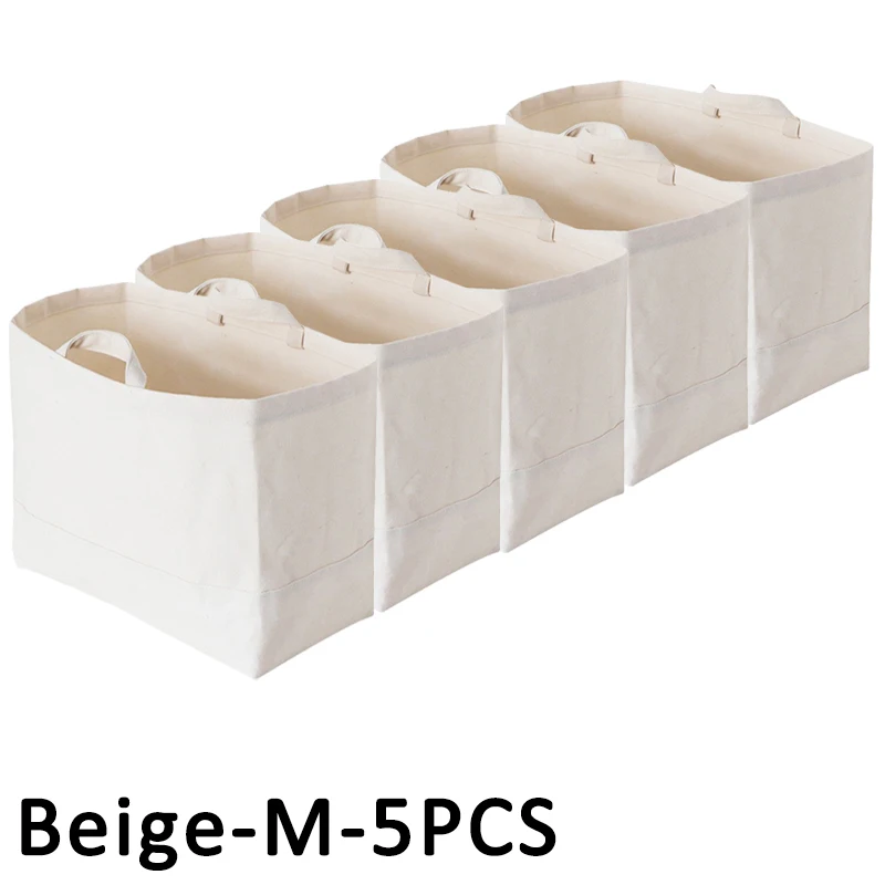 Beige-M-5Pcs