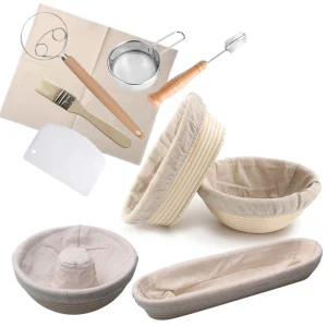 Banneton Set or Bread Tools Optional Natural Rattan Basket Baking Utensils Bread Proofing Basket Dough Fermentation Bread Basket 1