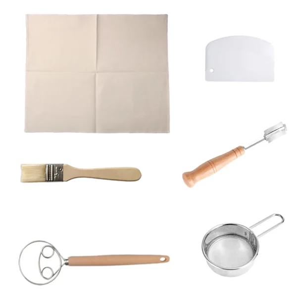 Banneton Set or Bread Tools Optional Natural Rattan Basket Baking Utensils Bread Proofing Basket Dough Fermentation Bread Basket 6