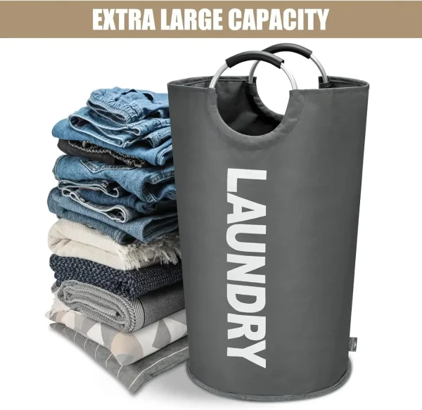 Large-capacity Storage Basket Dirty Laundry Storage Basket Waterproof Foldable Storage Bag for Bathroom Storage Organizer 4