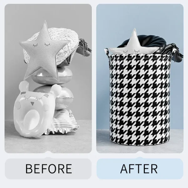 Foldable Laundry Basket Storage Bucket Clothes Organizer Bathroom Waterproof Dirty Clothes Laundry Toy Organizers Storage Basket 5
