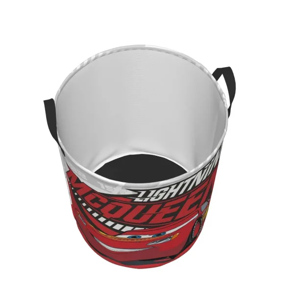 Custom Lightning McQueen Cartoon Laundry Basket Collapsible Clothes Hamper for Baby Kids Toys Storage Bag 3