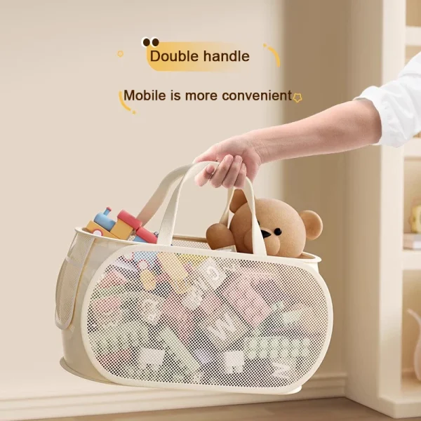 Children's Toys Storage Basket Storage Box Sub Block Plush Toy Large capacity Household Multifunctional Laundry Basket Organizer 3