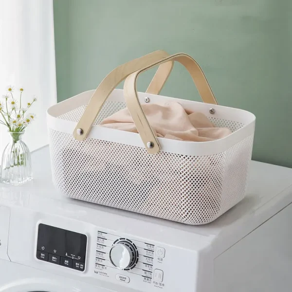 Dirty clothes basket, large-capacity clothes storage basket, dirty clothes basket, household bathroom laundry basket 3