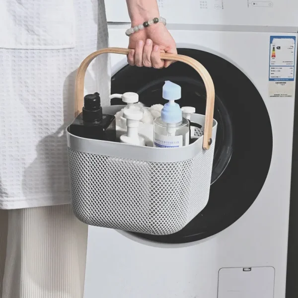 Dirty clothes basket, large-capacity clothes storage basket, dirty clothes basket, household bathroom laundry basket 4