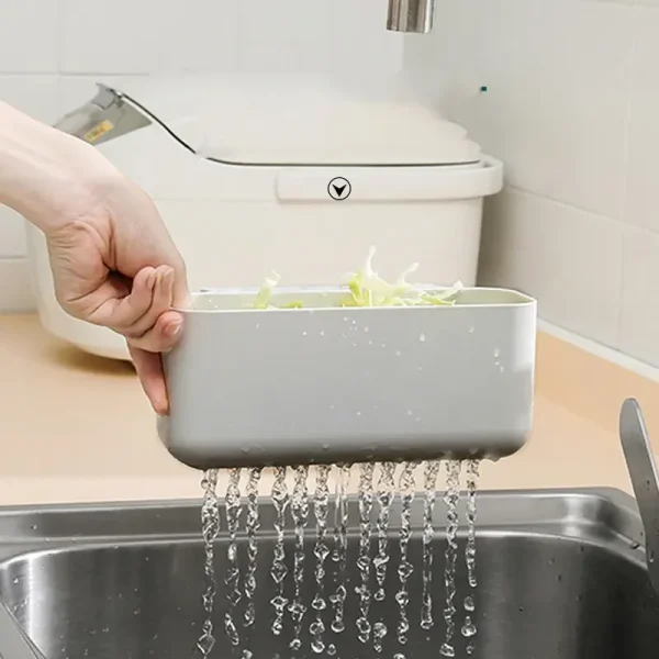 Kitchen Sink Sink Wall-Mounted Drain Basket Vegetable and Fruit Dishes Sponge Storage Basket Storage Rack 4