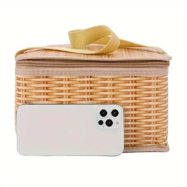 New Portable Food Container Basket Insulation Bag Lunch Box Picnic Bag for Outdoor Camping Home Storage 6