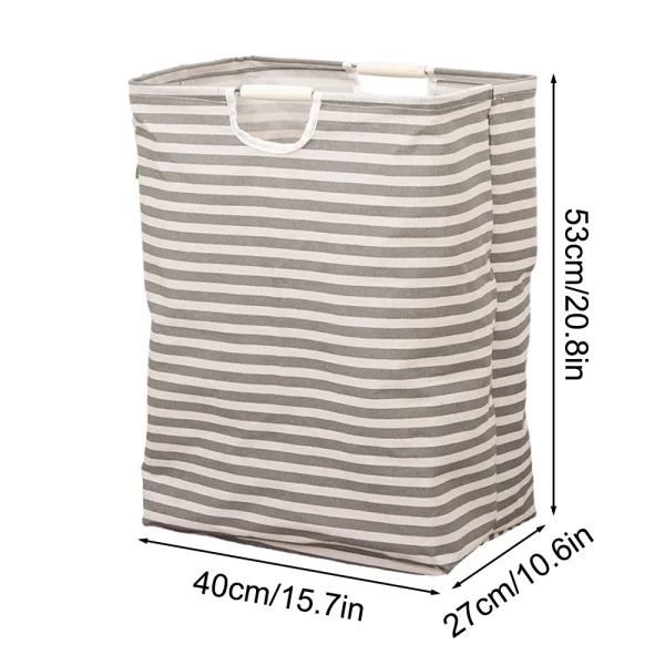 1PC A Portable, Foldable Fabric Waterproof Bathroom Storage Basket For Dirty Clothes 5