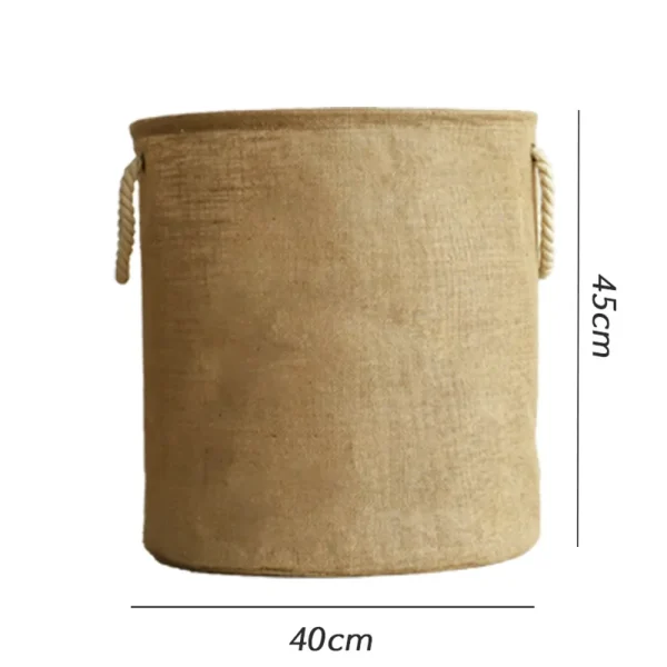 Foldable Dirty Laundry Basket Large Capacity Clothes Storage Linen Washing Baskets Toy Organizer Portable Rope Storage Bucket 6