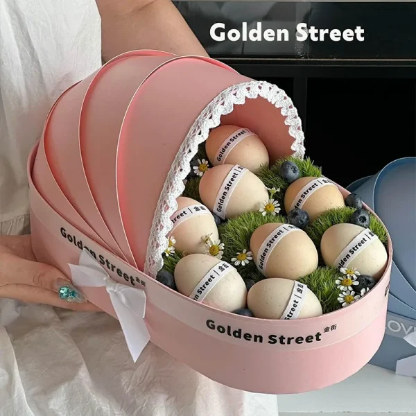 Baby Shower Box Flower Box Wedding Celebration Romantic Contatiner Presents Wrapping Bag Flower Arrangement Cradle Floral Basket 3