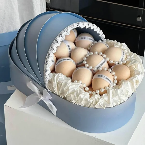 Baby Shower Box Flower Box Wedding Celebration Romantic Contatiner Presents Wrapping Bag Flower Arrangement Cradle Floral Basket 5
